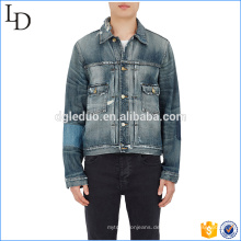 Dunkle Stein Fahrrad Jeans Großhandel China mit lässiger klassischer Jeansjacke